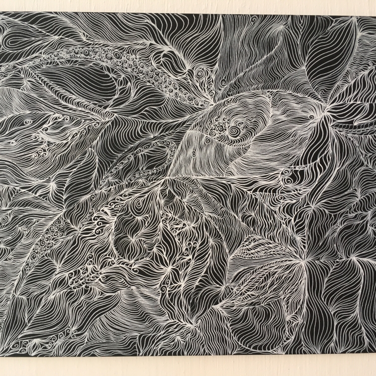 Dessin–Lea Valmain-Noir et Blanc